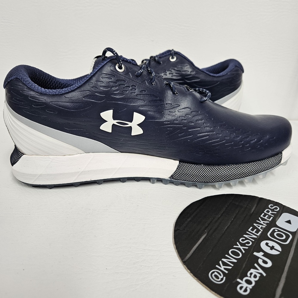 Under Armour HOVR Show GORE-TEX Navy Blue Golf Shoes 3022762-400 Men's Size 11 - Picture 5 of 8